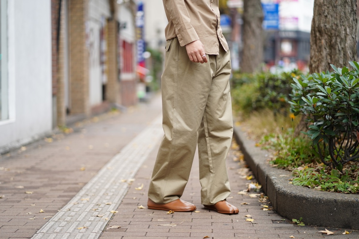 maison margiera ここのえ チノパン MAISON MARGIELA Wide Chino Pants