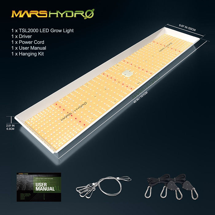 Mars Hydro TSL 2000 300W LED Grow Light for Indoor Plants
