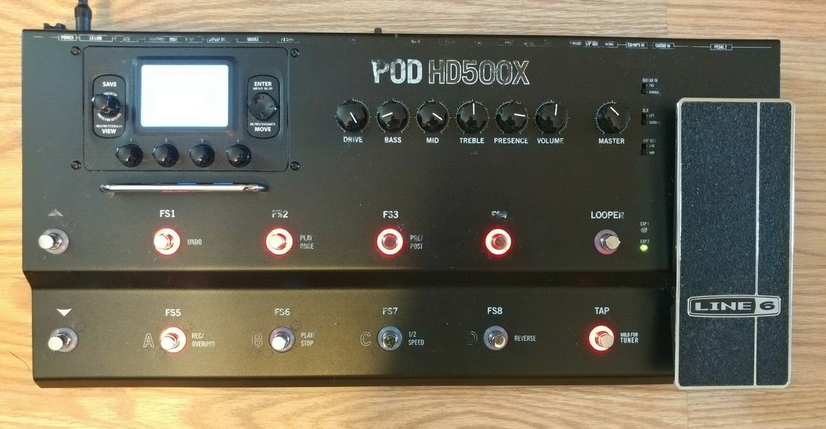 Line 6 Pod HD 500x Multi-Effects Guitar Pedal Pod HD500 Multi Amp