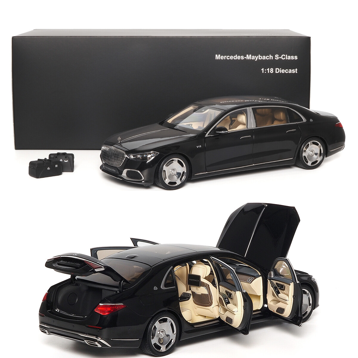 Almost Real 1/18 Maybach Benz S680 2021 S-Class Diecast Model Car
