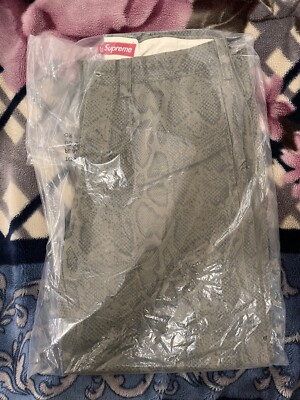 Supreme Snake Print Chino Pant (Olive) | eBay