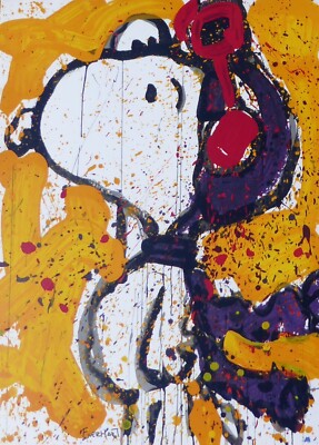 TOM EVERHART TO REMEMBER The Salute (yellow) PILOT SNOOPY Hand