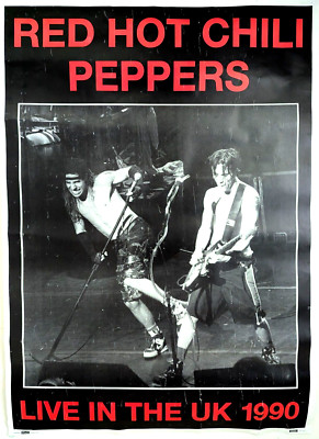 超希少90svtg◇red hot chili peppersレッチリ ポスター RED HOT CHILI