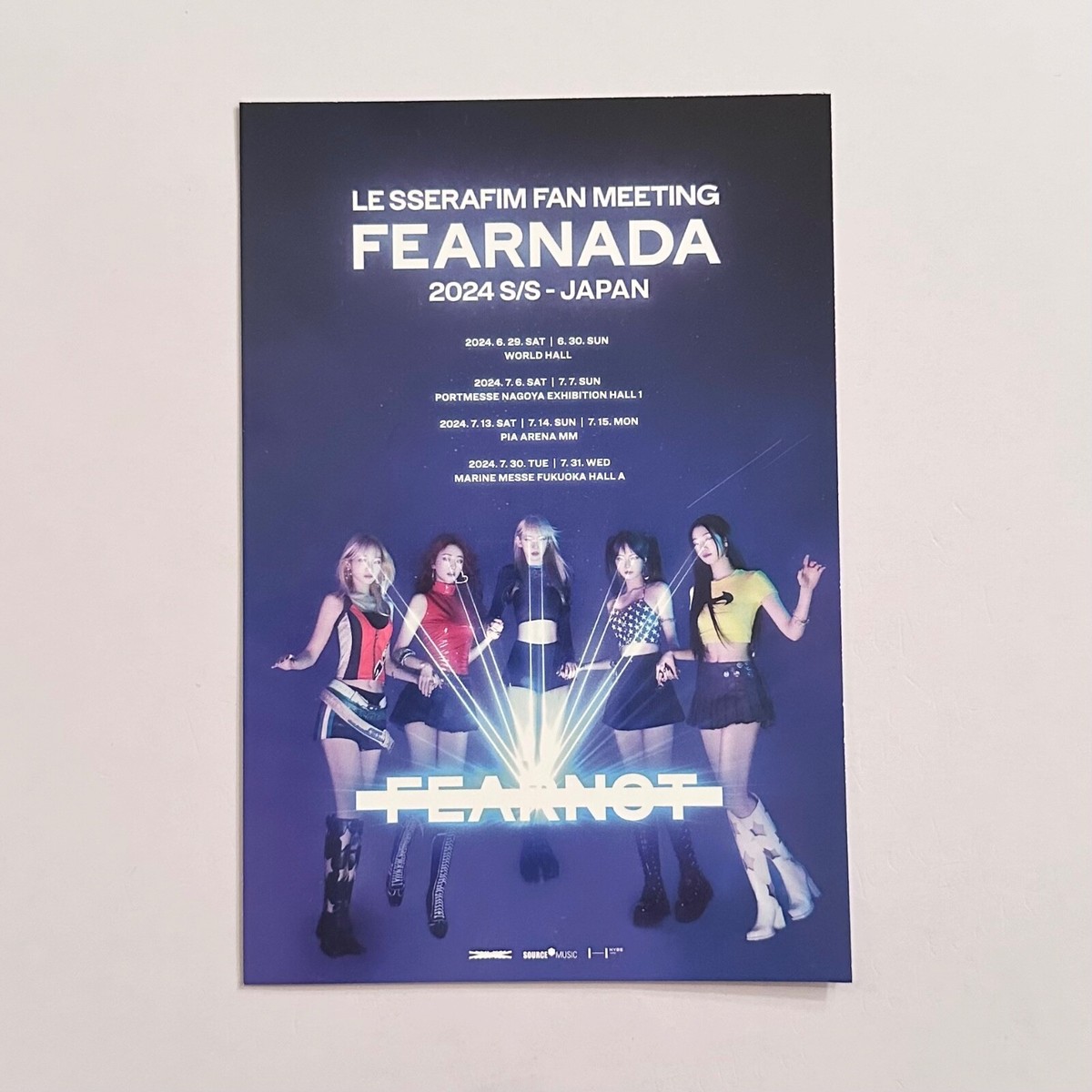 LE SSERAFIM] 2024 S/S FEARNADA in JAPAN Limited Photocard Kanagawa