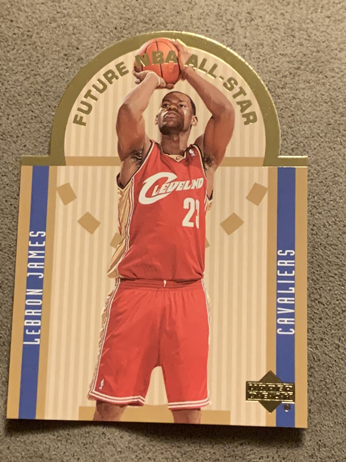 LeBron James 2003 Upper Deck #E15 Future NBA All-Star Die-Cut