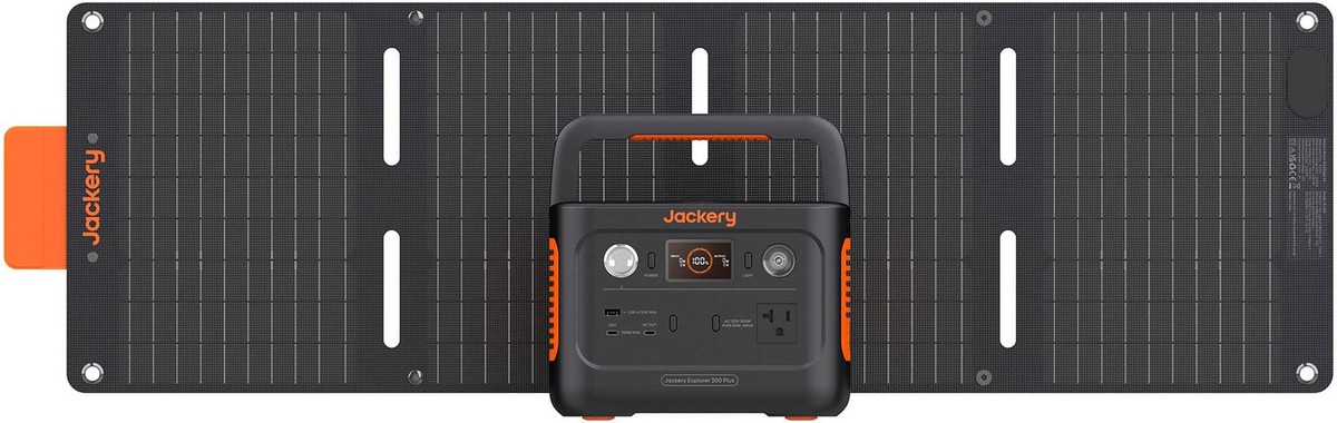 Jackery - Explorer 300 Plus Portable Power Solar Generator + 40W
