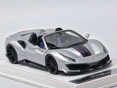 フェラーリ pista 488 メタリックシルバー ミニカー TPC 1:64 488