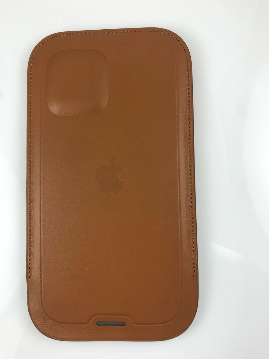 Original Apple Leather sleeve with Magsafe for iPhone 12 Pro / 12