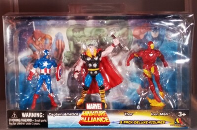 MARVEL MINITURE ALLIANCE 3 PACK DELUXE FIGURES - SERIES 1 SET B