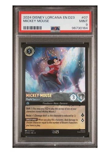 ロルカナ D23 expo2024限定 ミッキー ソーサラー PSA9 D23 Expo 2024