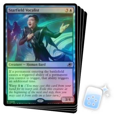 FOIL STARFIELD VOCALIST X4 Edge Of Eternities EOE Magic MTG MINT