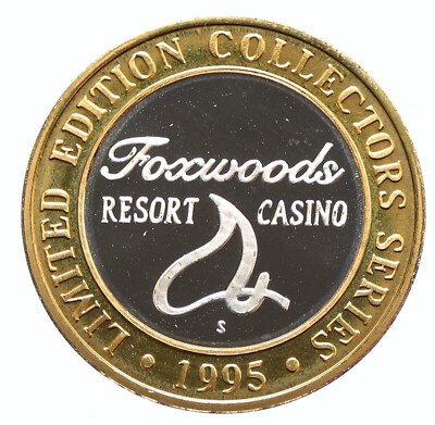 1995 USA CONNECTICUT Foxwoods CASINO Colonial OLD Gaming Chip