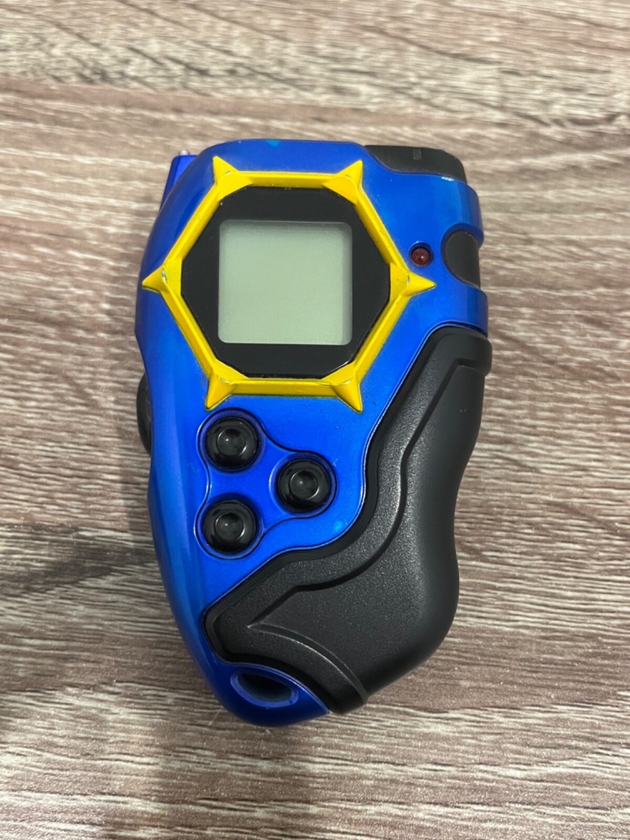 Rare 2002 Digimon Digivice D-Tector Scanner Blue english V2.0