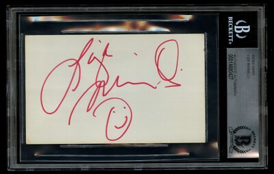 Liza Minnelli signed autograph 3x5 index card Actor & Singer