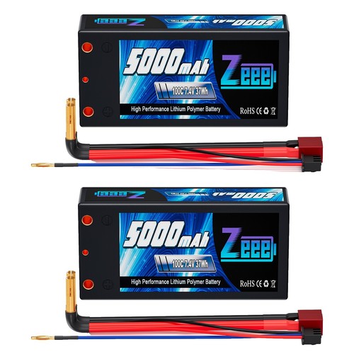 Traxxas 5000mAh 7.4v 2-Cell 25C LiPo Battery (2) w/ EZ-Peak Plus