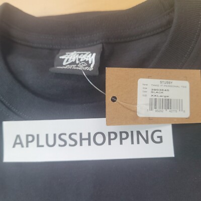 Stussy x Gang Starr Take It Personal Graphic Tee 23SS Black Size S