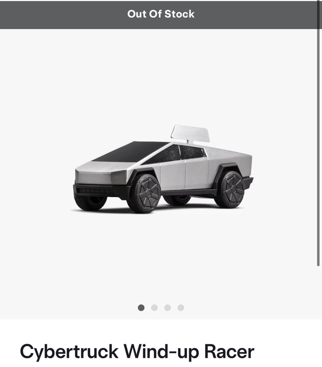 TESLA CYBERTRUCK Official Wind-Up Racer - SHIPS TODAY | eBay