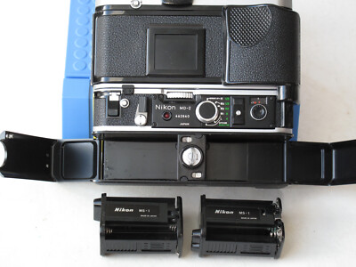 Nikon F2 with DE-1 eye level finder, MB-1, MD-2 motor drive, US