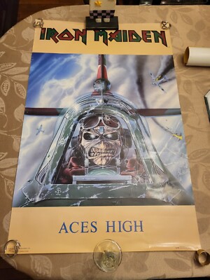 Original 1985 Iron Maiden Aces High Poster 22”x34” | eBay