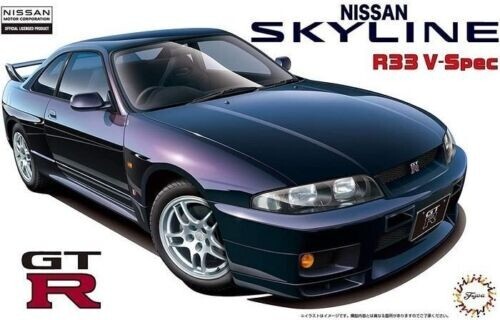 NISSAN SKYLINE GT-R R33 V-SPEC CAR MODEL KIT #046273 ID-39 1/24
