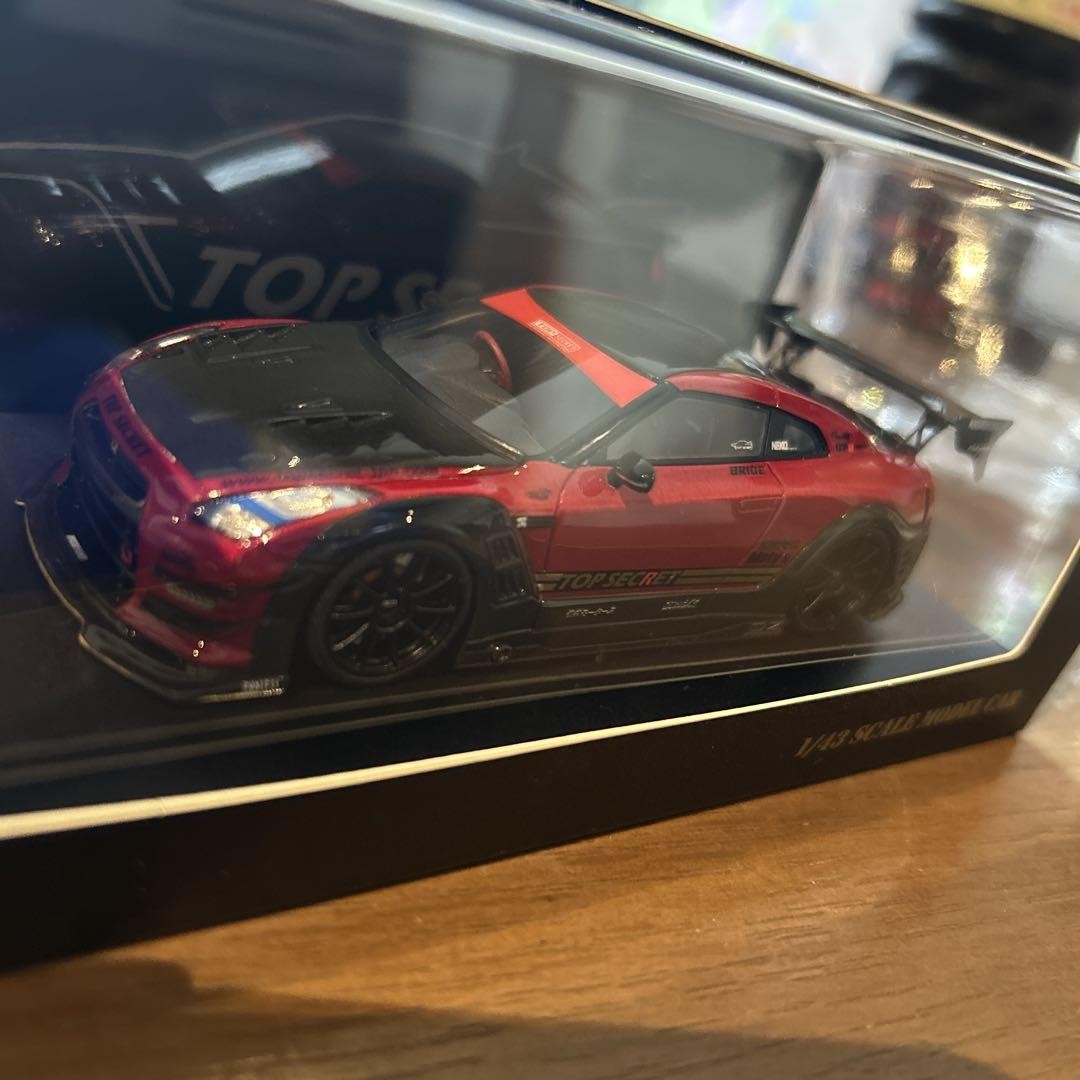 ミニカー TOP SECRET R35 GT-R TS RED 1/43 TOP SECRET R35 GT-R TS