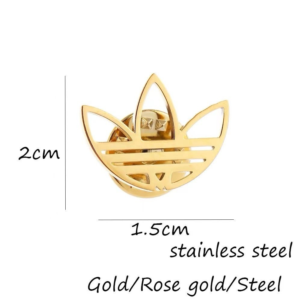 Adidas Originals Gold Pin Badges Deadstock Olympics Trefoil OG