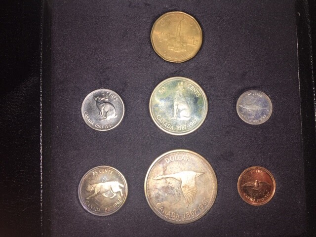 カナダ連邦 連邦成立100周年記念 プルーフライク セット 1967 1867