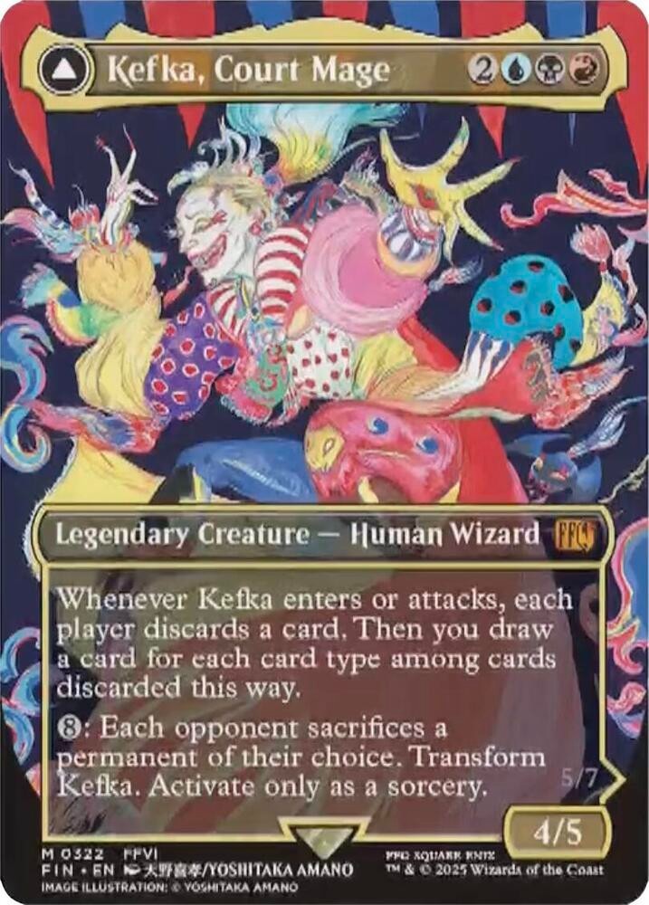MTG FF ケフカ・パラッツォ 鍛治の神、パーフォロス foil 天野喜孝 MTG