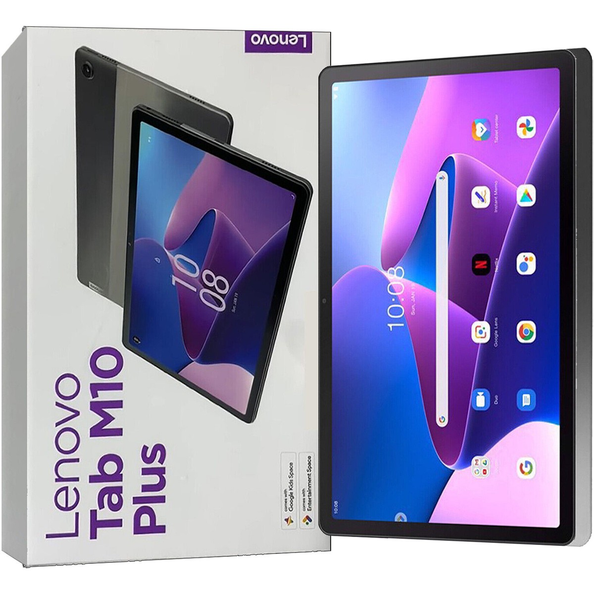 NEW Lenovo Tab M10 Plus (3rd Gen) Storm Gray 128GB + 4GB WIFI Only