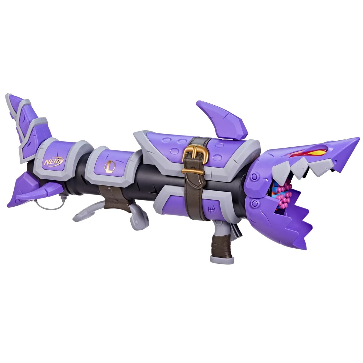 Nerf Lmtd League Of Legends Jinx Fishbones Blaster 18 Dart Gun