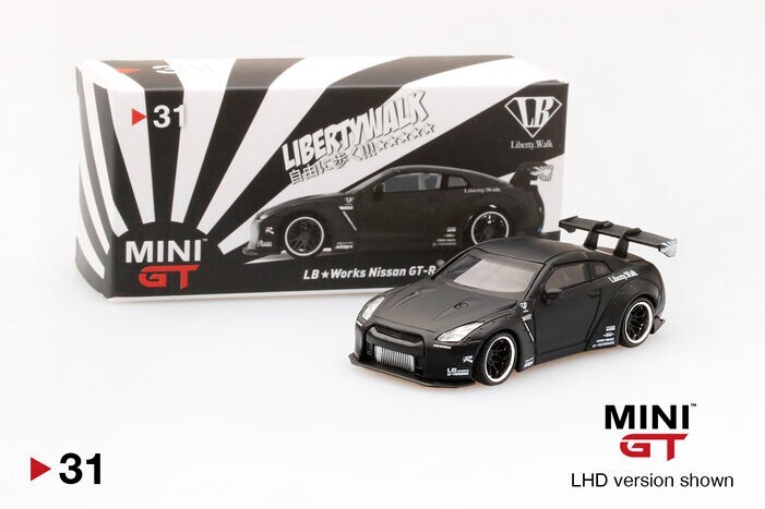 ミニカー MINI GT LB WORKS NISSAN GT-R ADVAN 1/64スケール MINI GT