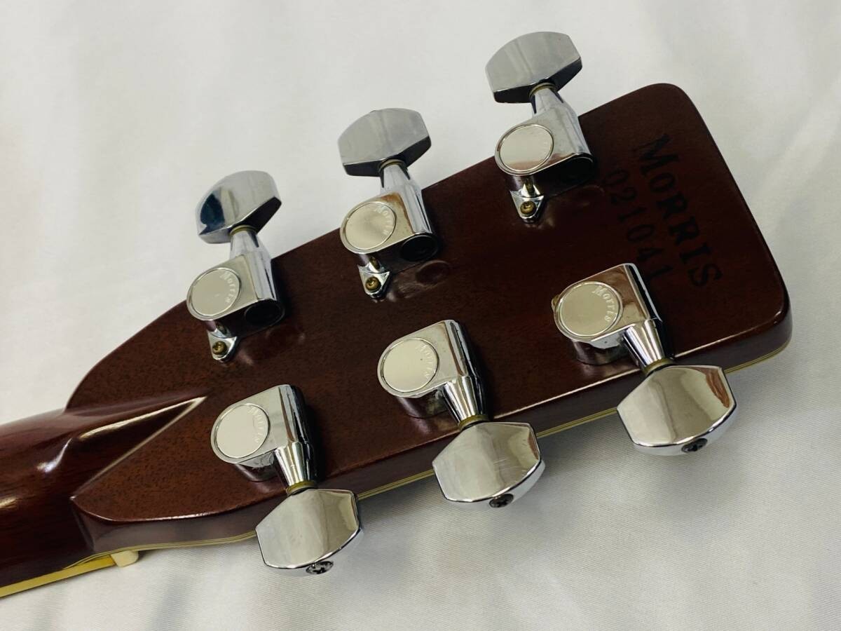 Acoustic Guitar Morris W-80 Solid Top Natural Made in Japan with