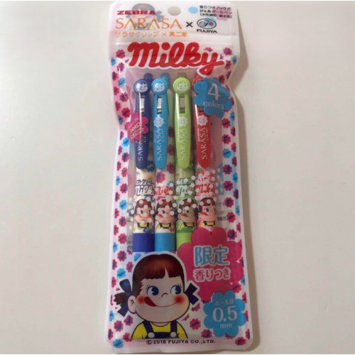 未使用】サラサクリップ×不二家ペコちゃん香りつき 8色セット サラサ