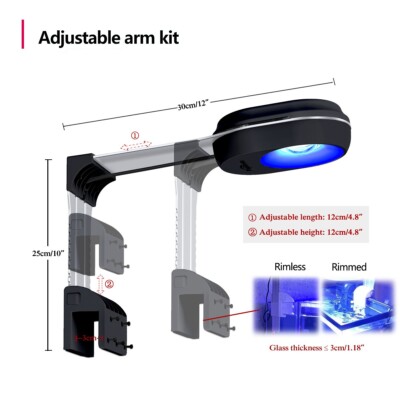PopBloom RL60 WiFi LED Aquarium Light Full Spectrum 20in Marine
