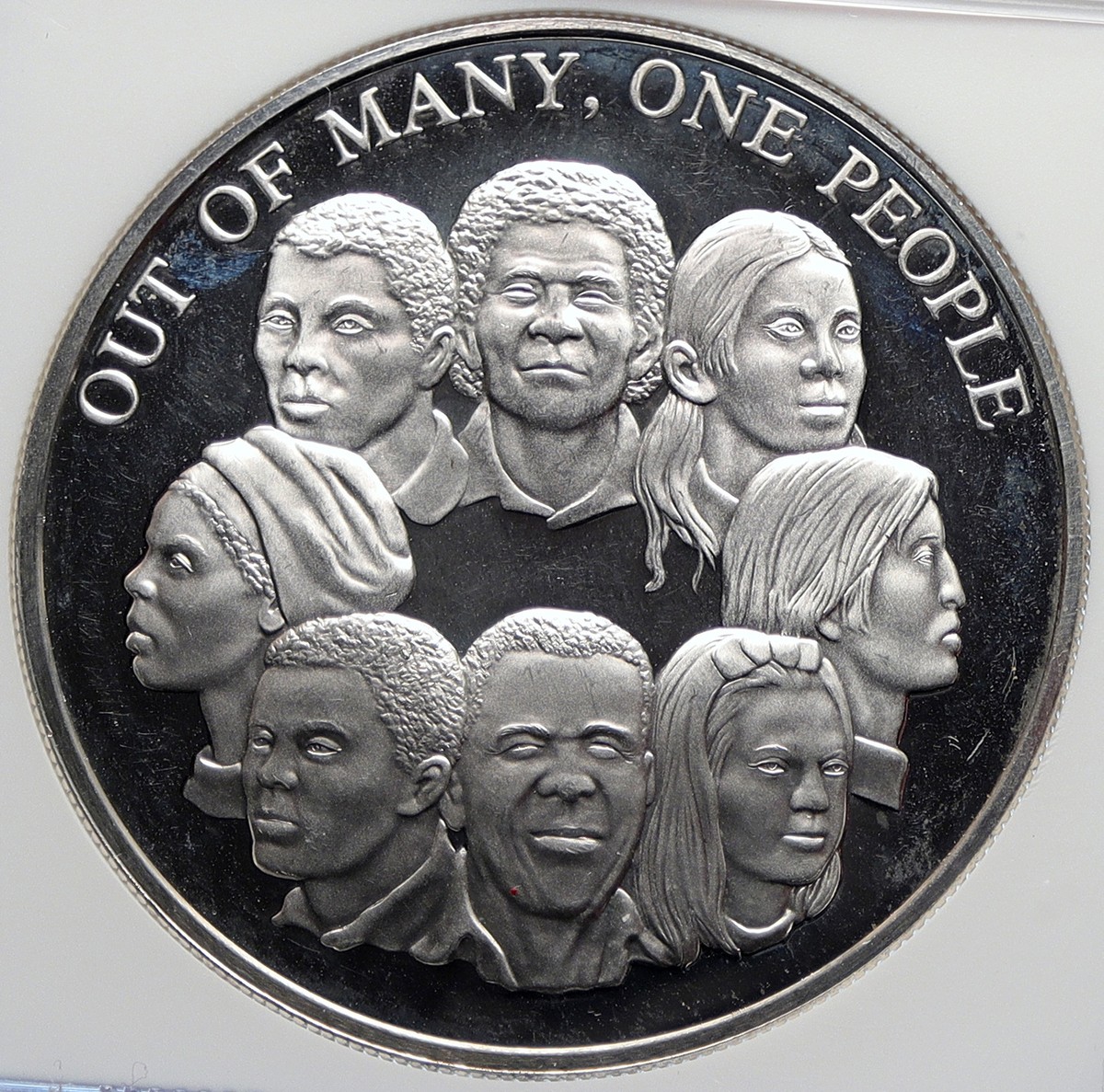 1978 JAMAICA Unity Out of Many One People OLD PROOF SILVER $10