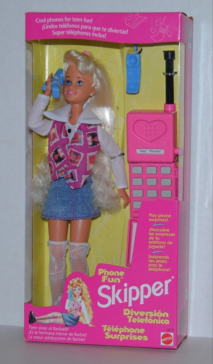 Phone Fun Skipper doll NRFB 1995 Mattel Imperfect box | eBay