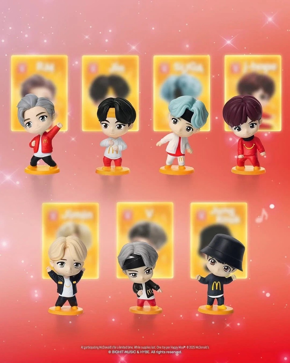 McDonald's Tinytan x BTS 2025 Happy Meal Toys Sets 8-14 Encore