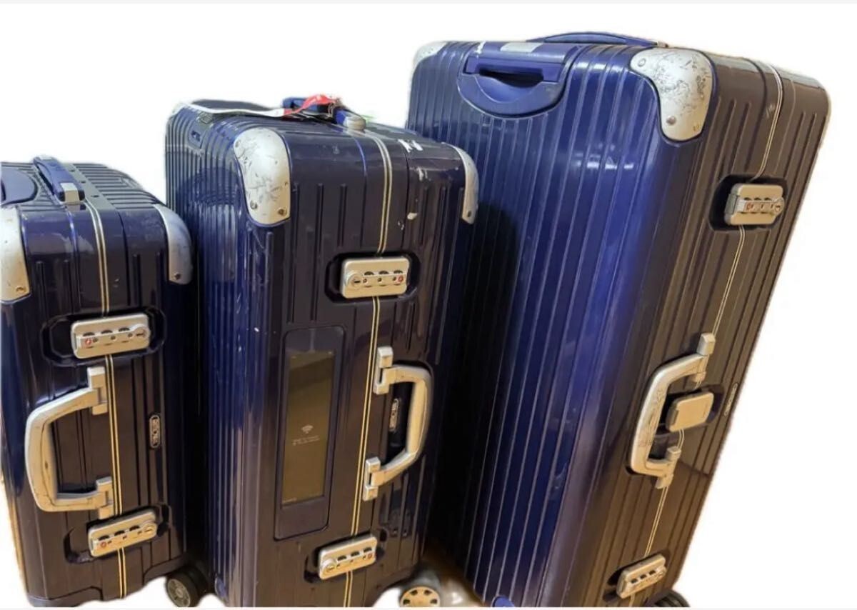 Rimowa Limbo 3-Piece Set Blue 4-wheels Carry Case Suitcase | eBay