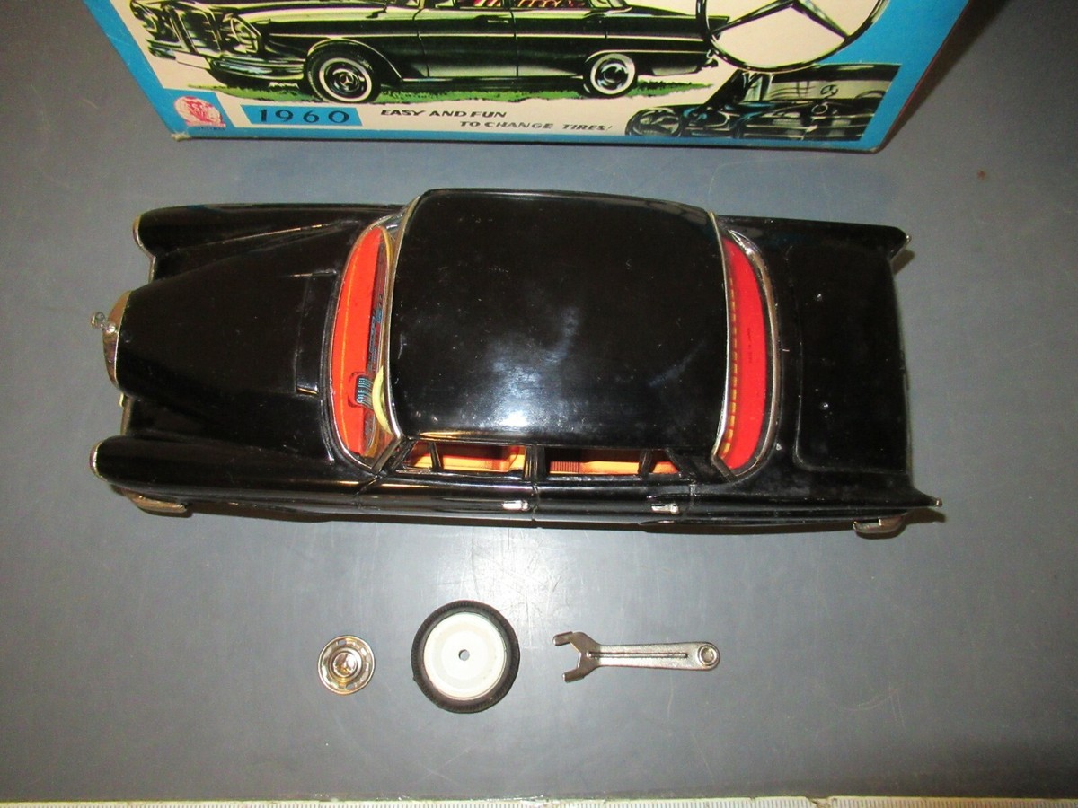 傑作☆超希少！縦目 ベンツ 220S S.S.S. 大型 ブリキ 玩具 箱付 傑作