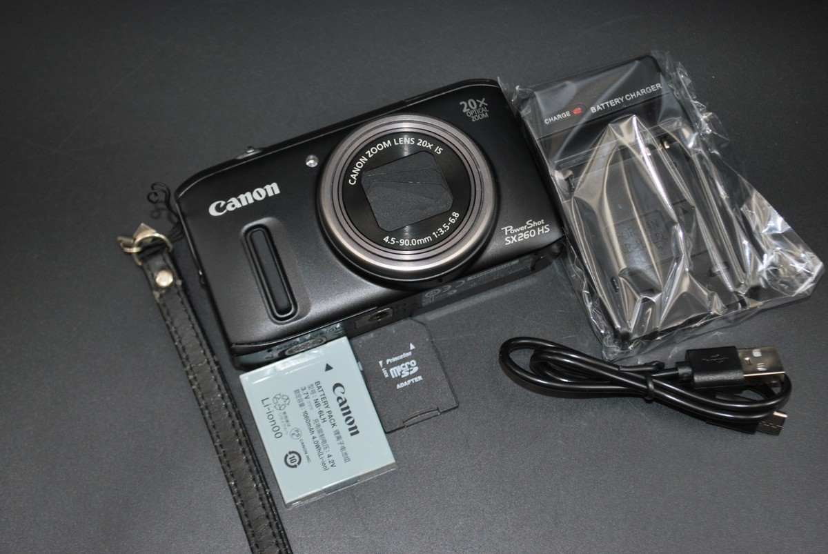Canon PowerShot SX260 HS 本体と付属品