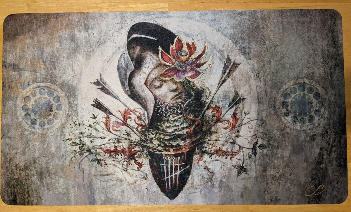 ETERNAL LOTUS - Seb McKinnon signed playmat - Rare Kickstarter MTG