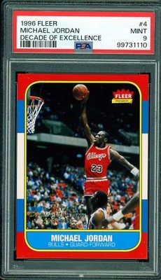 1996 Fleer PSA 9 1996 Michael Jordan fleer metal 11 NBA マイケル