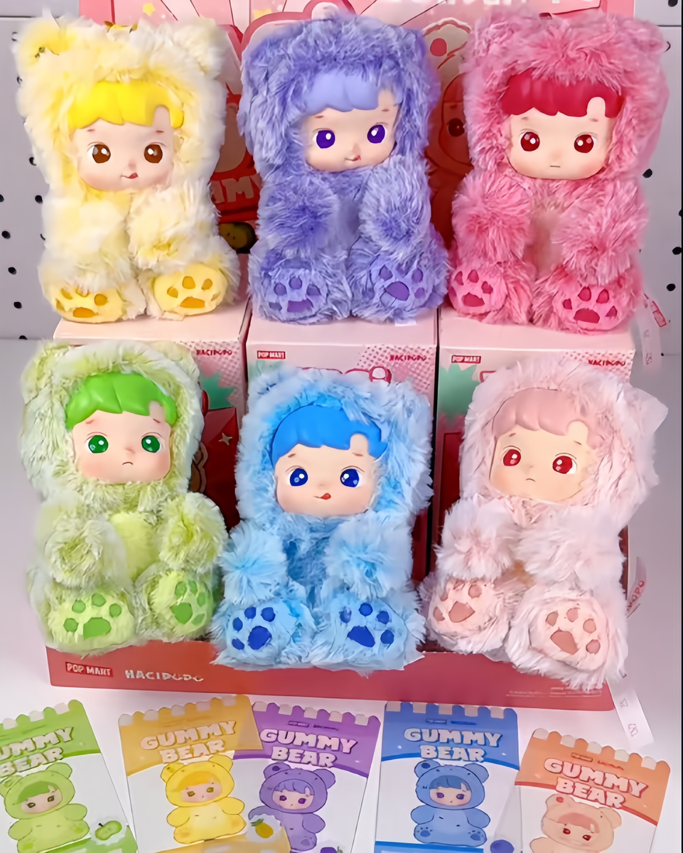 Hacipupu Gummy Bear Series-vinyl Plush Pendant Blind Box Confirmed
