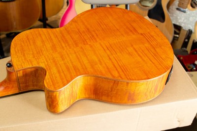 Electric Acoustic Guitar ARIA FET-F2 STBR F Hole Natural | eBay