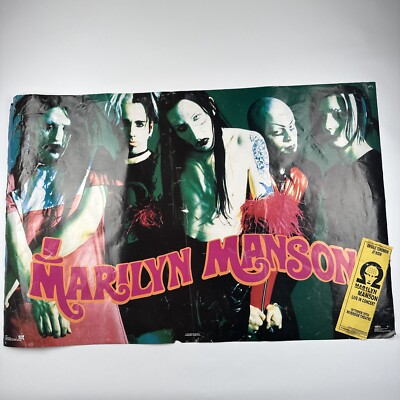 90s vintage poster「MARILYN MANSON」 90s vintage poster「MARILYN