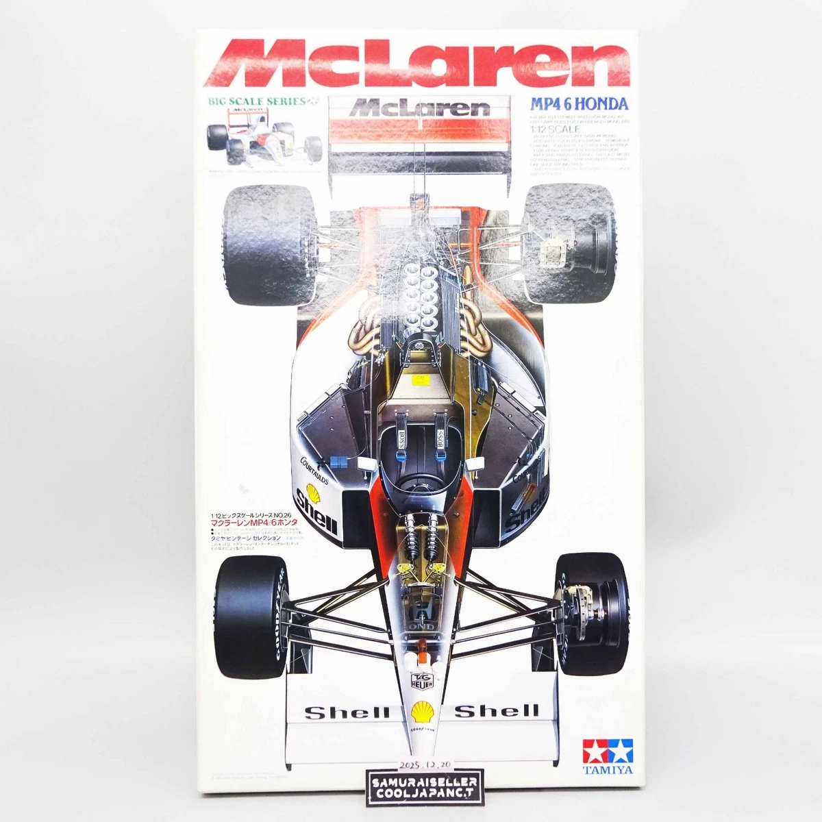 Tamiya 1/12 McLaren Honda MP4/6 Big Scale Series Model Kit Ayrton