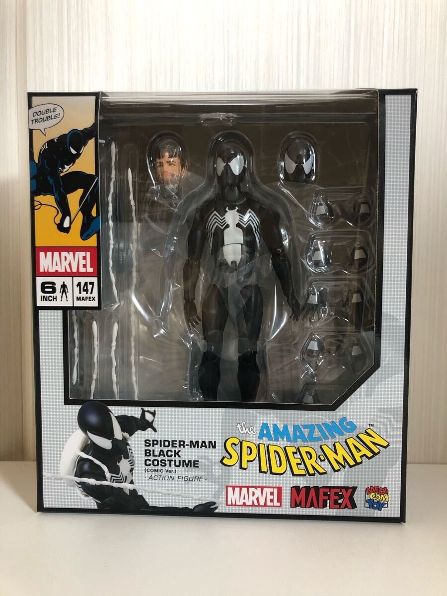 MAFEX No.147 Spider-Man Black Costume COMIC Ver Figure Hobby