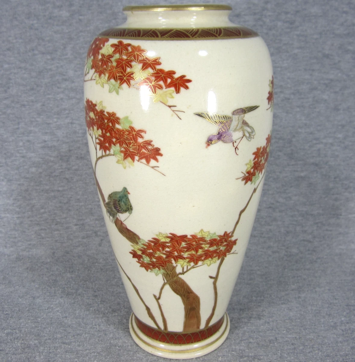 陶瓷多色老式原版古董日本花瓶| eBay