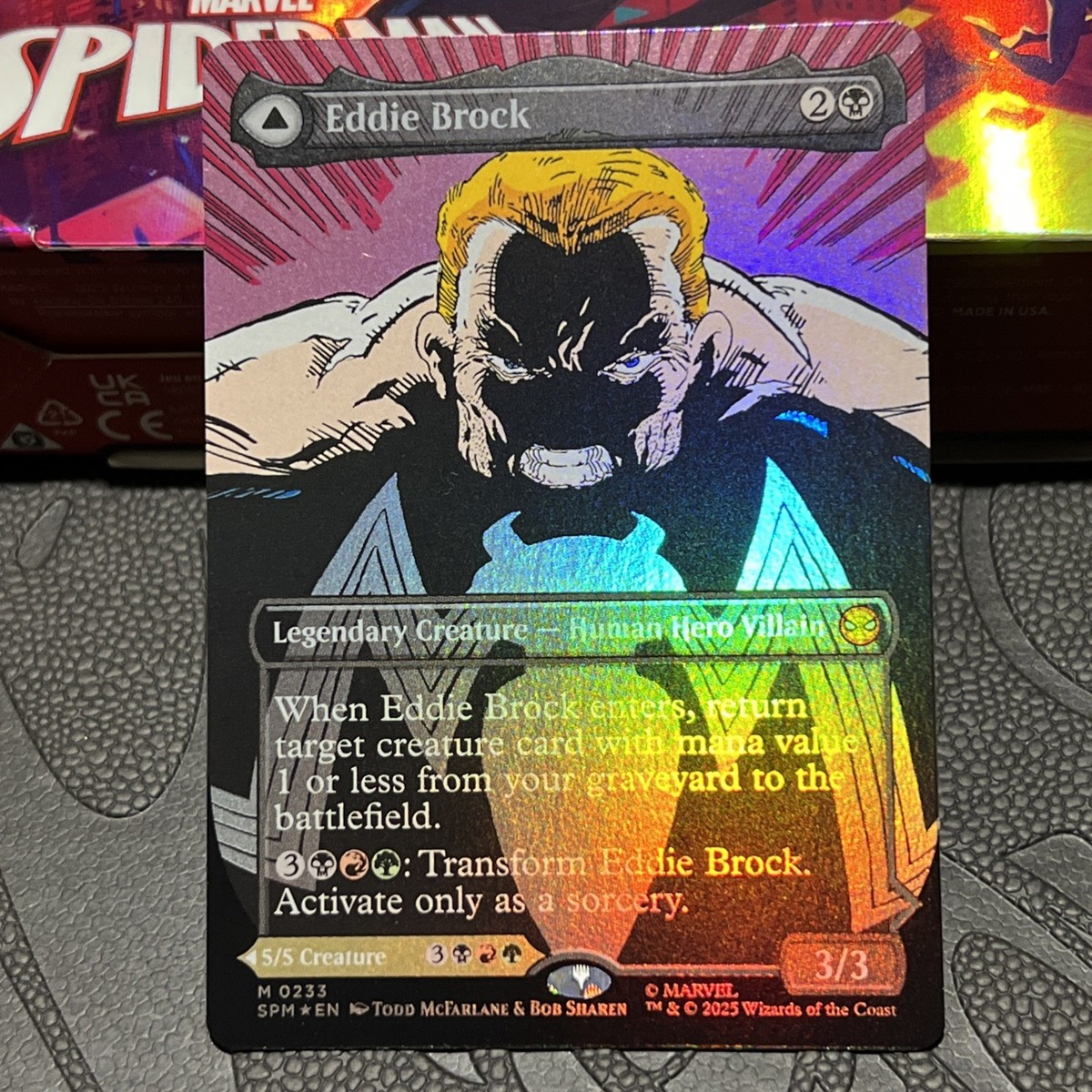Eddie Brock / Venom - Borderless FOIL - Marvel's Spider-Man (0233