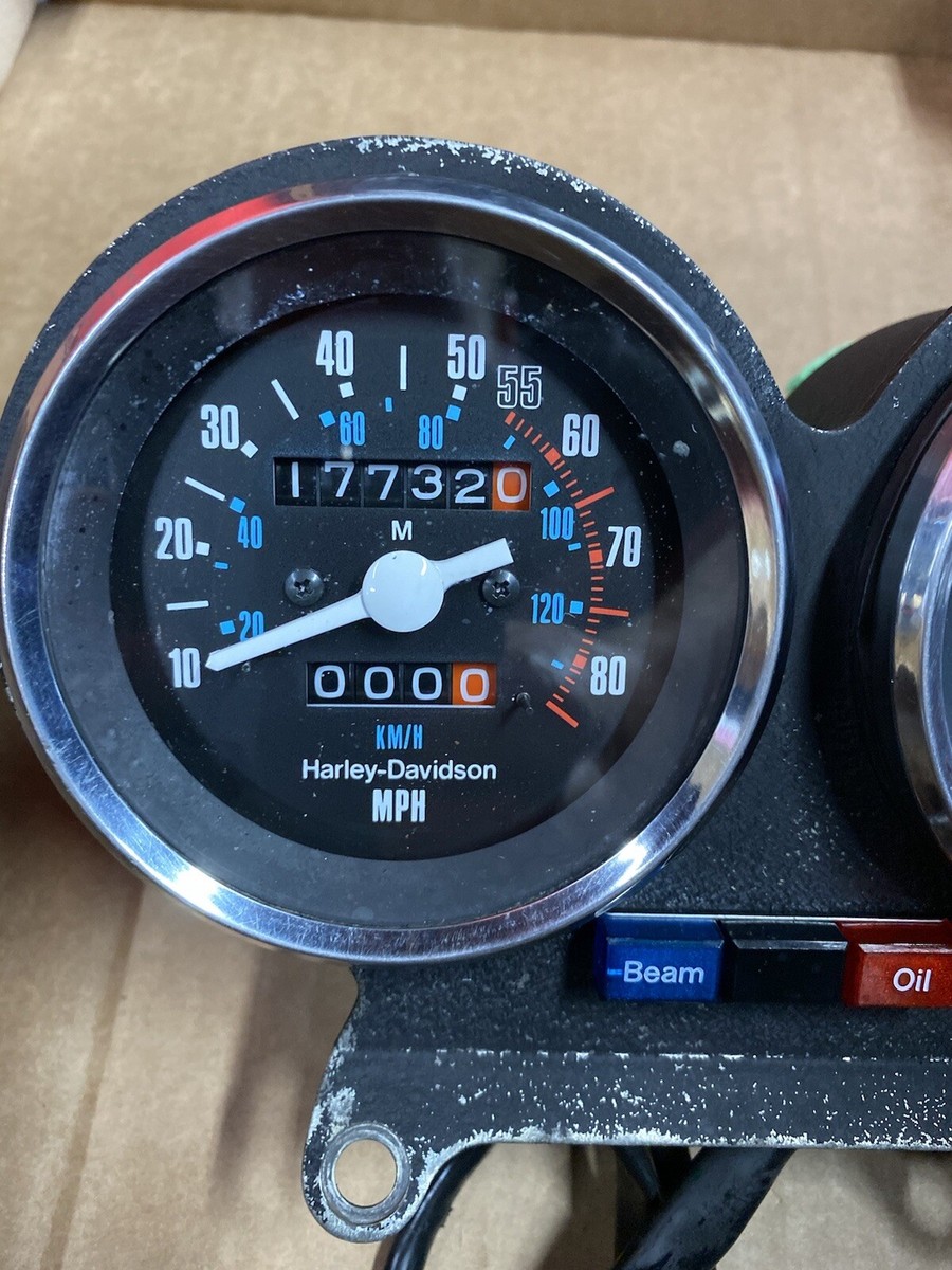 Harley-Davidson FXR Sportster Instrument Cluster Speedo